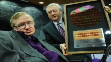 Intel wishes Stephen Hawking microscopic Happy Birthday