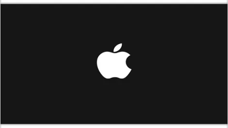 Apple logo black