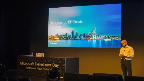 Satya Nadella reveals Microsoft's 'completely new world'