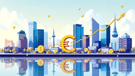 Dublin docklands fintech investment growth euro coins river liffey