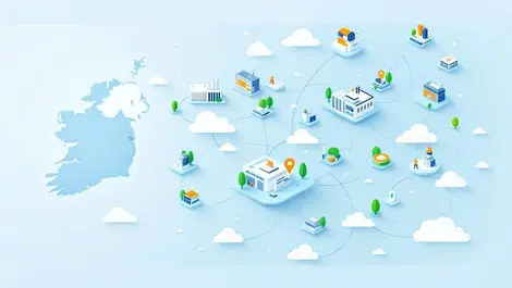 Pharma manufacturing map ireland uk cloud erp automation flow
